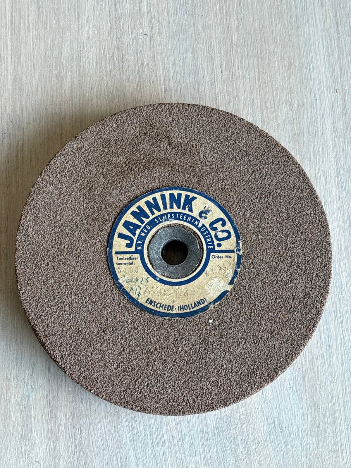Slijpsteen Jannink & Co - Rond 20 cm, Breed 22 cm, Asgat 16, Ophalen of Verzenden, Zo goed als nieuw