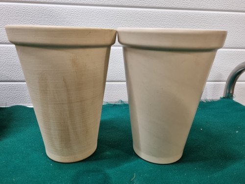 Bloempotten vaas model creme kleurig, Ophalen of Verzenden, 'T Olde Gre-j, Info@toldegrej.nl, Endepoelstraat 20f Didam
