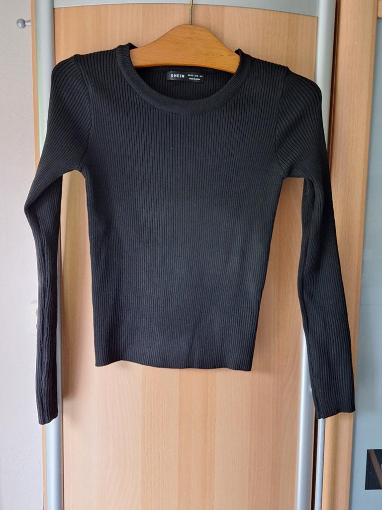 Zwart truitje maat xxs van Shein, Kleding | Dames, Truien en Vesten, Zwart, Ophalen of Verzenden, Zo goed als nieuw, Maat 34 (XS) of kleiner