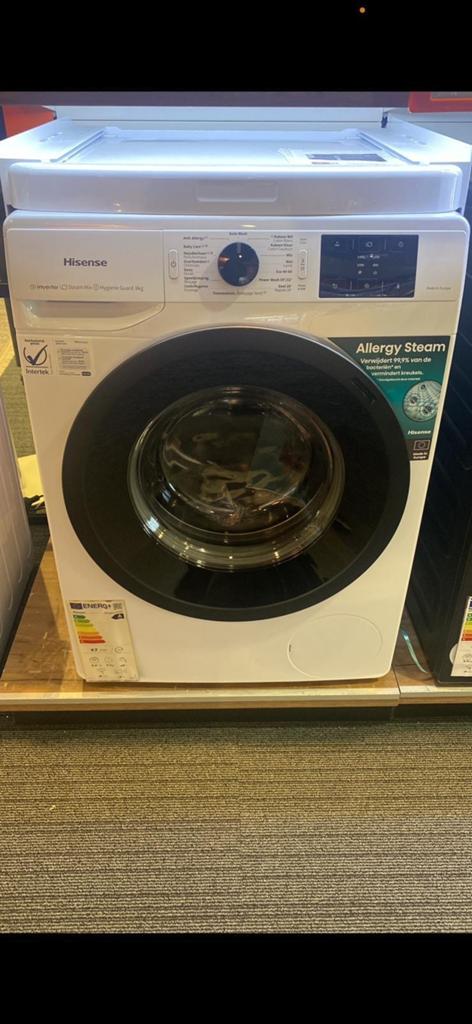 Ongeopend Hisense WFGEL1019VMQ Wasmachine 10kg Allergy Steam, Witgoed en Apparatuur, Wasmachines, Nieuw, Voorlader, 10 kg of meer