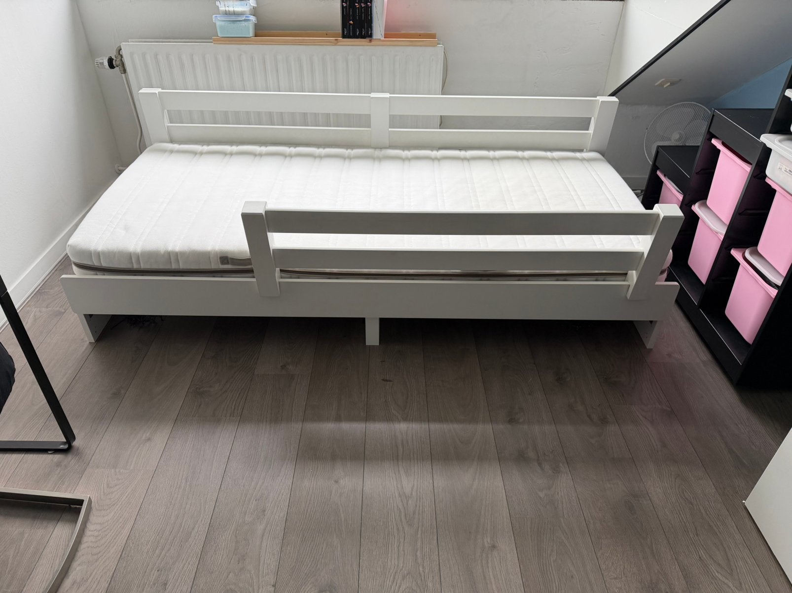 Bed hekjes 200 x 33 126 x 33, Ophalen, Zo goed als nieuw, Eenpersoons, 140 cm