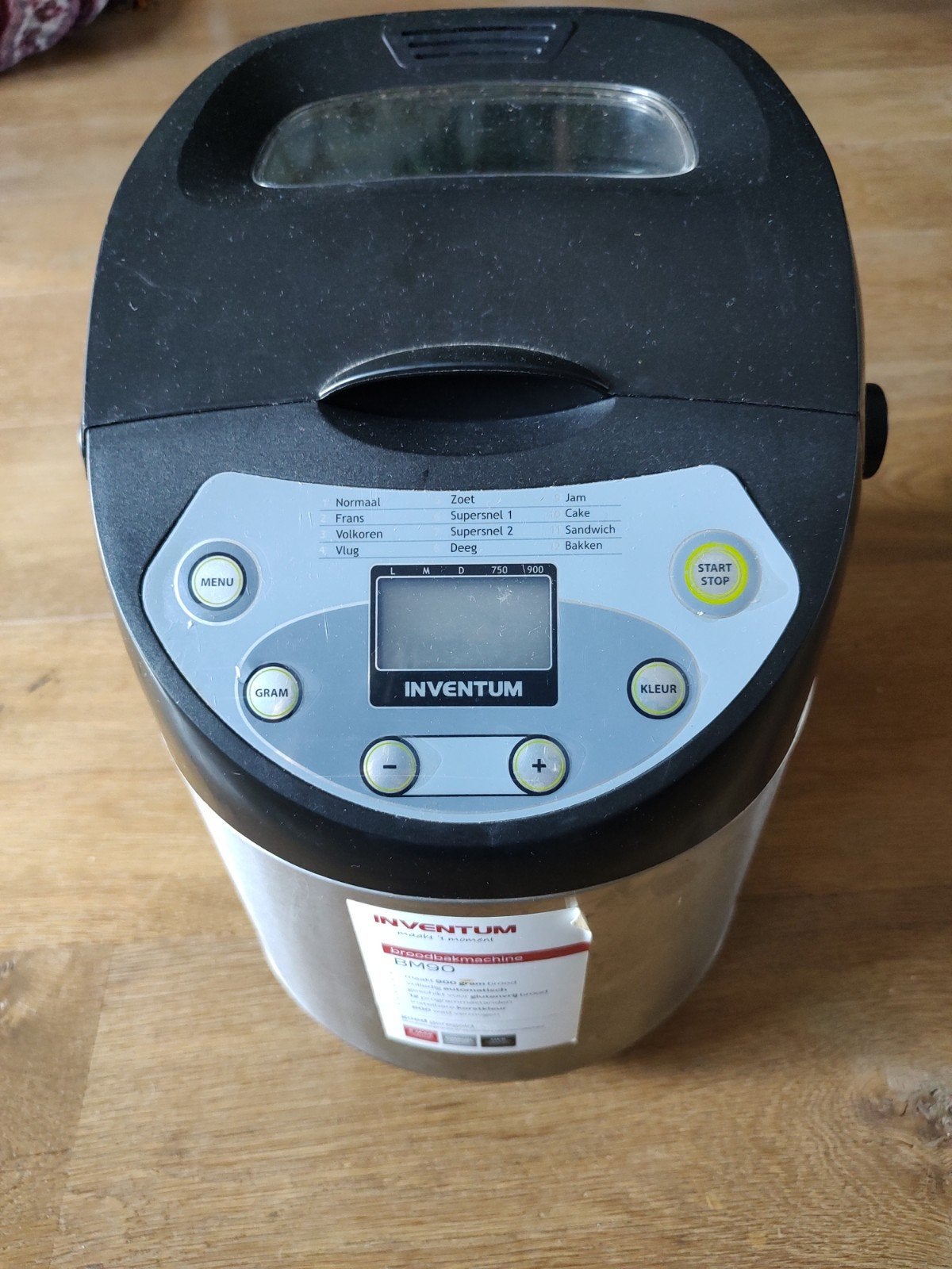 Inventum BM90 Broodbakmachine - Maakt 900 gram brood, Witgoed en Apparatuur, Broodbakmachines, Gebruikt, 800 tot 1200 gram deeg
