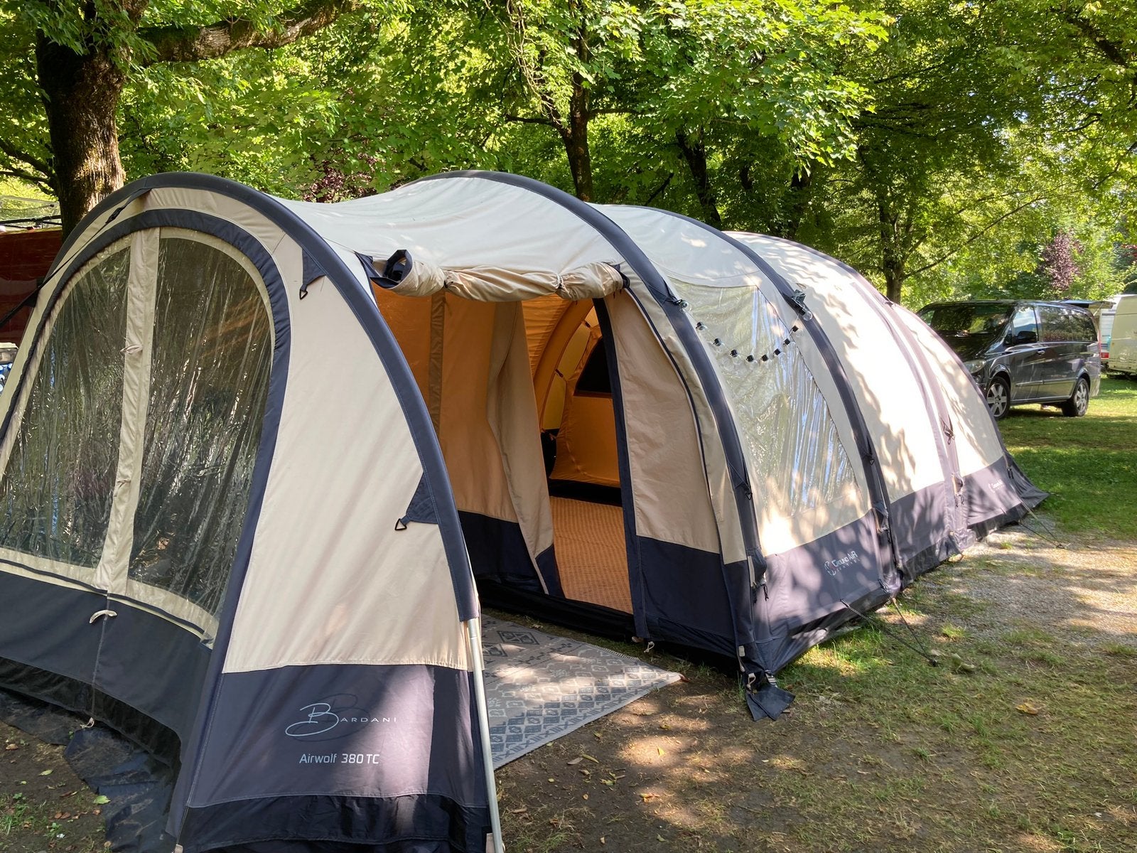 Bardani airwolf 380TC, Caravans en Kamperen, Ophalen, Zo goed als nieuw