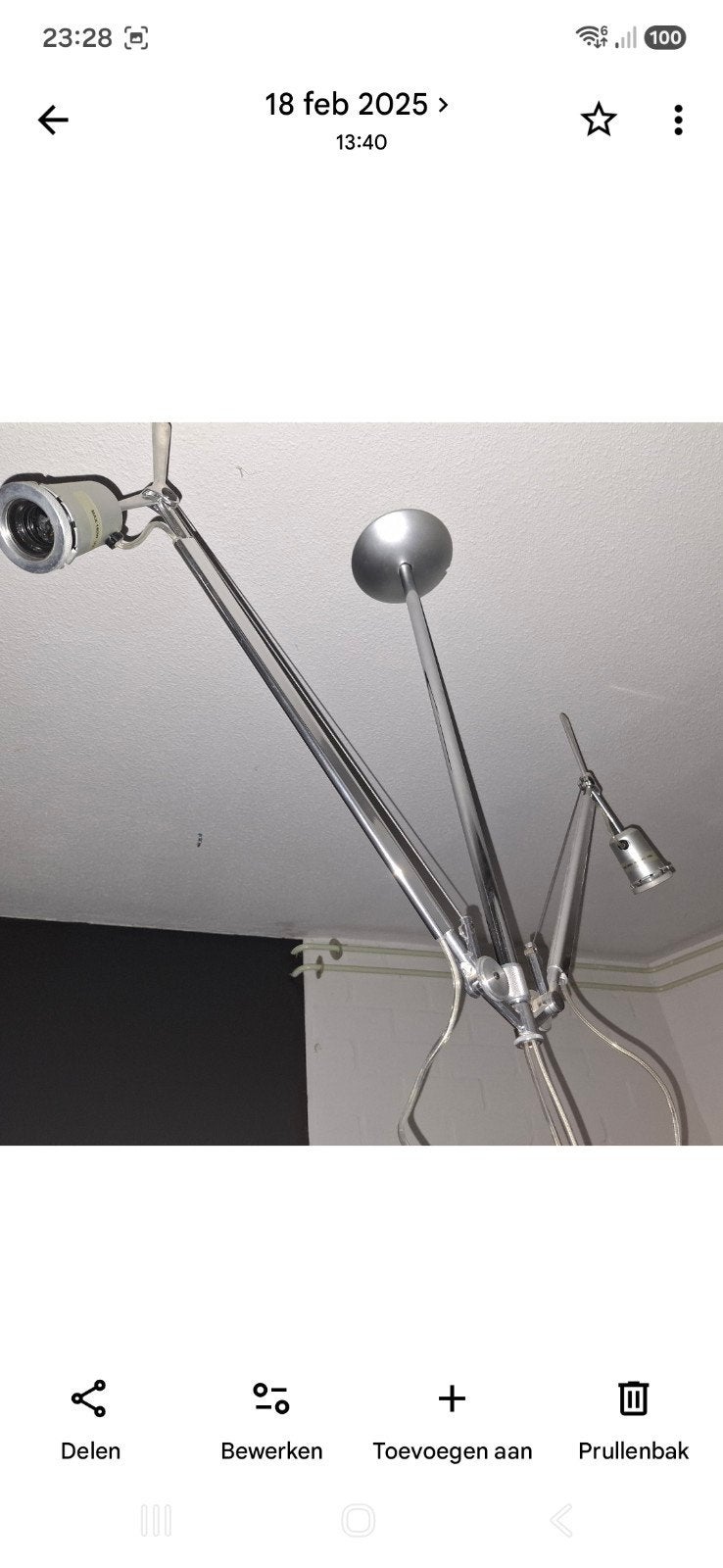 Armatuur Artemide Tolomeo 2 kaps, Huis en Inrichting, Ophalen