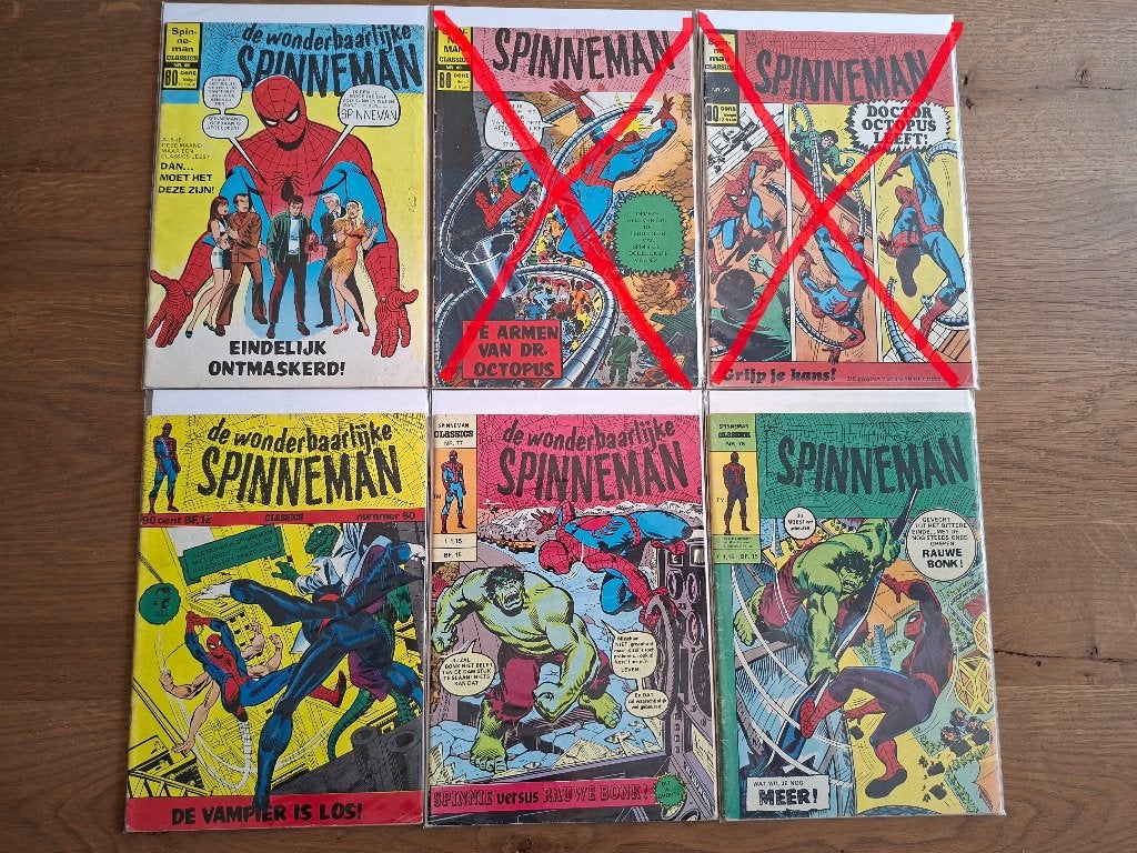 4x De Wonderbaarlijke Spinneman Classics (Spiderman), Meerdere comics, Ophalen of Verzenden, Gelezen, Europa