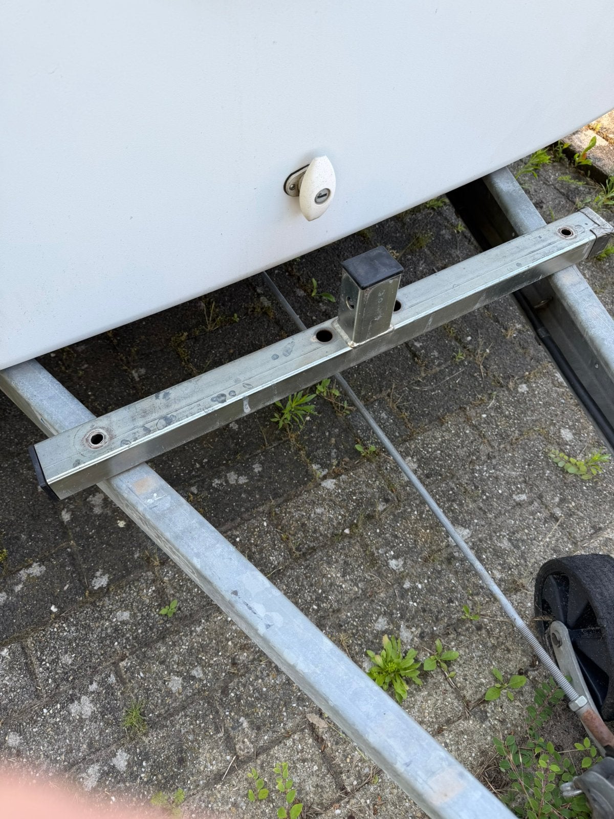 Fietsen drager hulpstuk voor op de dissel caravan, Ophalen of Verzenden, Gebruikt