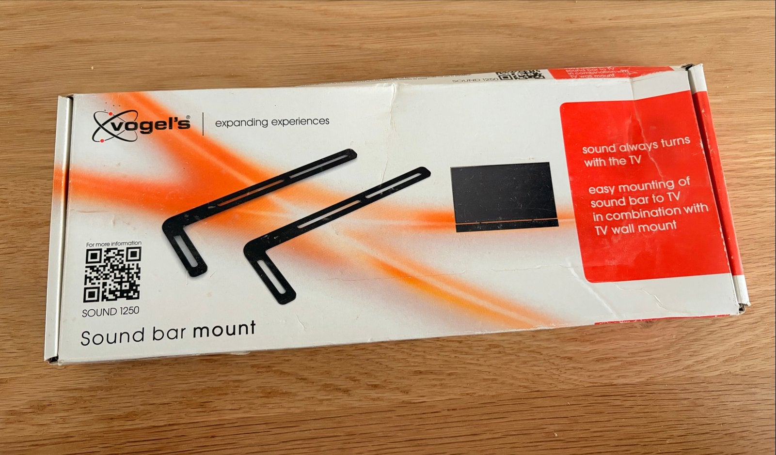 Vogel's SOUND 1250 Soundbar Beugel nooit gebruikt, Ophalen, Nieuw