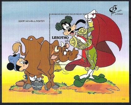 Walt Disney Lesotho Mi nr blok 88 postfris, Postzegels en Munten, Verzenden, Postfris, Overige thema's