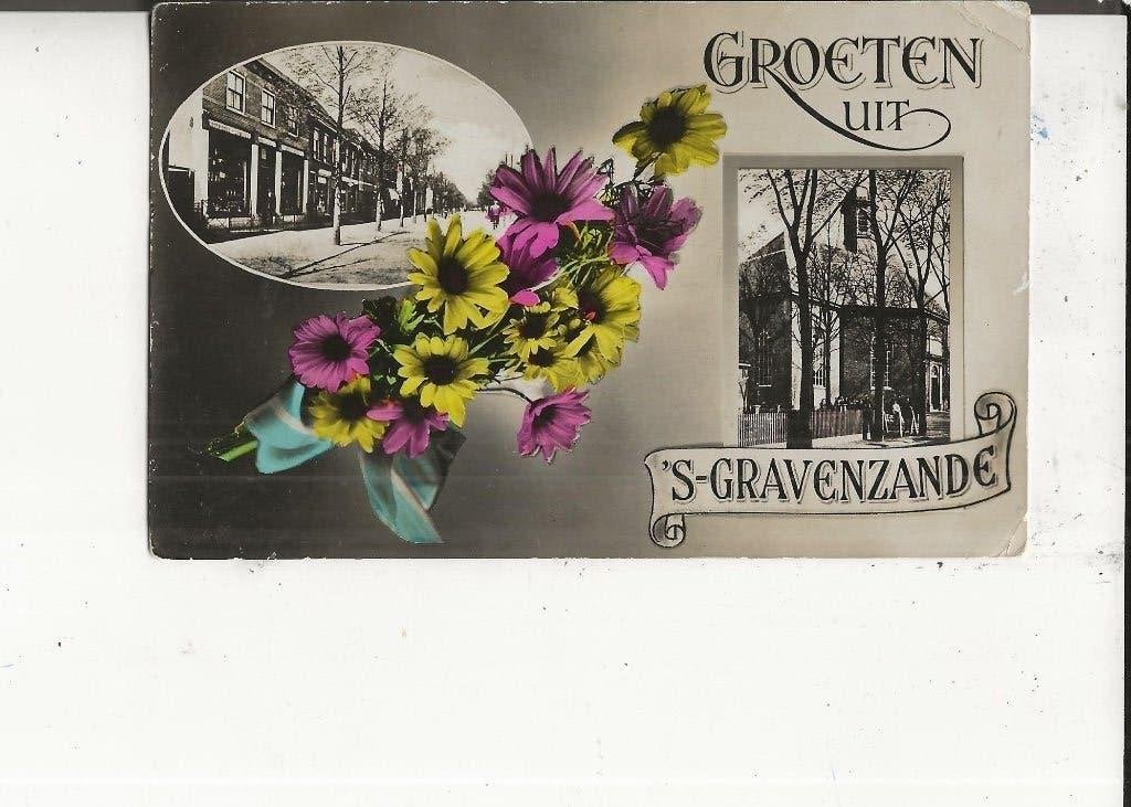 s Gravenzande Groeten uit tweeluik van Deventer 1934, Verzamelen, Ansichtkaarten | Nederland, Ophalen of Verzenden, 1920 tot 1940
