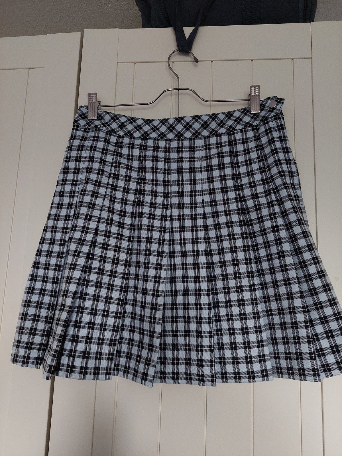 ZGAN blauw/zwarte plaid rok H&M, Maat 38/40 (M), H&M, Blauw, Ophalen of Verzenden