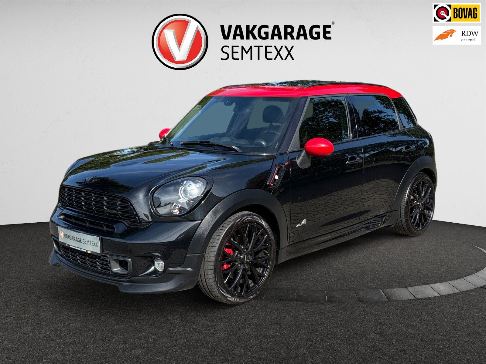 Mini Countryman 1.6 John Cooper Works ALL4 Chili | Cruise |, Auto's, Euro 5, 1380 kg, Gebruikt, Zwart