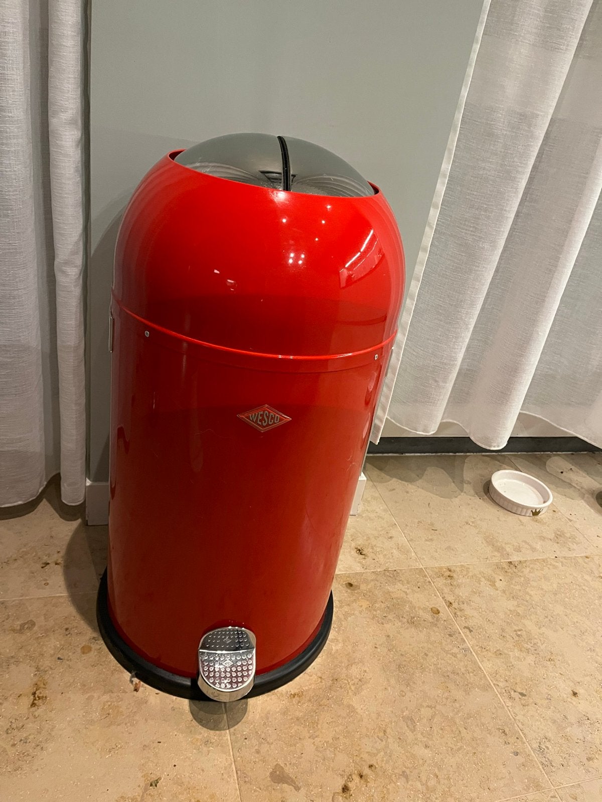 Wesco Kickboy/Kickmaster Prullenbak Rood - Met Pedaal (m2458098101 ...