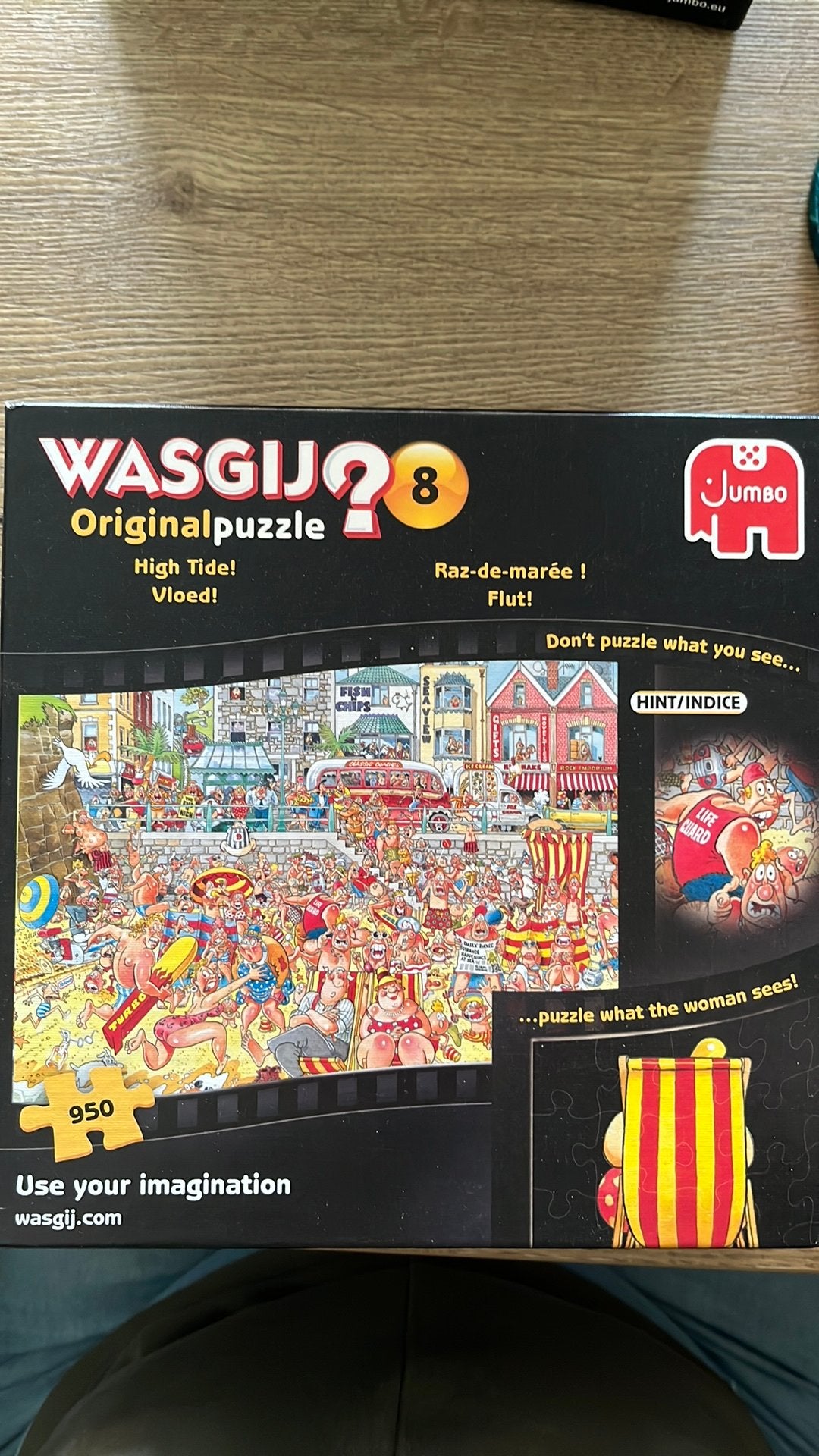 Wasgij Original puzzel nr 8 (Vloed!), Ophalen, 500 t/m 1500 stukjes, Zo goed als nieuw