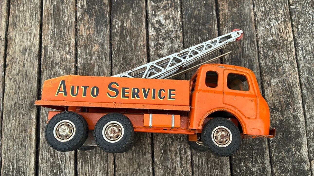 Blikken auto Joustra ca 1950, Ophalen of Verzenden