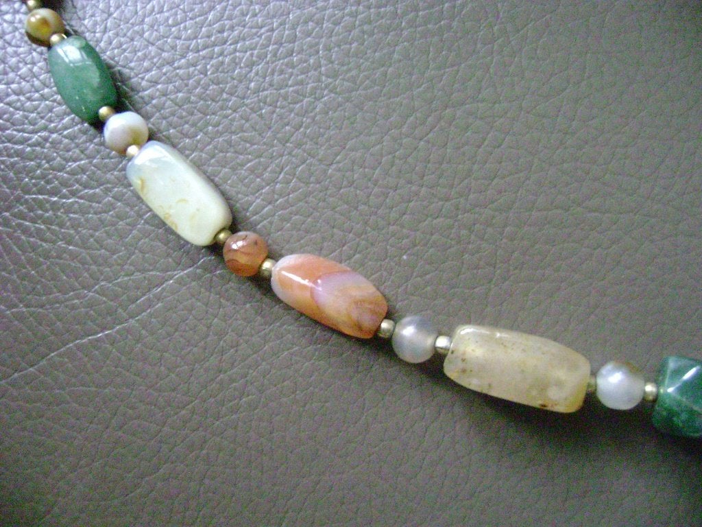 ketting half edelsteen, Sieraden, Tassen en Uiterlijk, Overige kleuren, Ophalen of Verzenden, Zo goed als nieuw, Steen of Mineraal