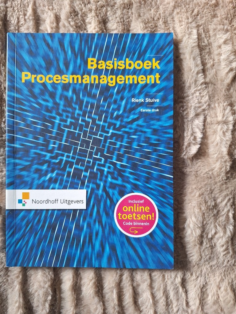 Basisboek Procesmanagement, Rienk Stuive, Zo goed als nieuw, Alpha, HBO