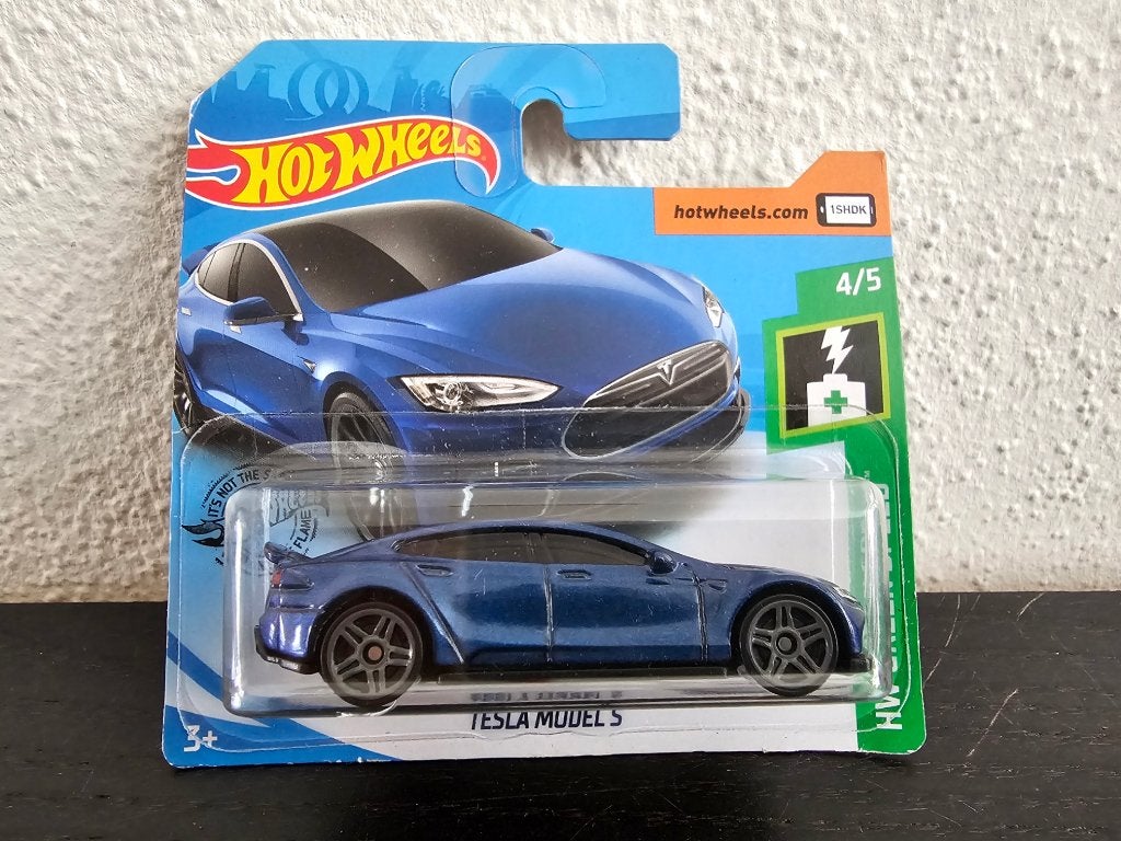 Hot Wheels Tesla Model S blauw HotWheels, Verzenden, Nieuw, Auto