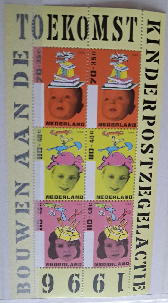 Blok KINDERPOSTZEGELS 1996, Ophalen of Verzenden, Postfris