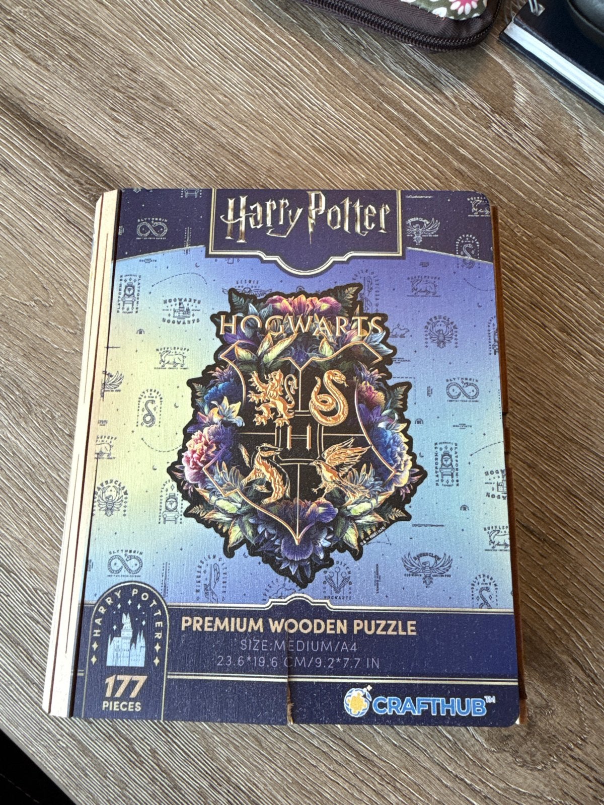 Harry Potter Hogwarts Premium Houten Puzzel 177 Stukjes, Ophalen of Verzenden, Minder dan 500 stukjes, Zo goed als nieuw, Legpuzzel