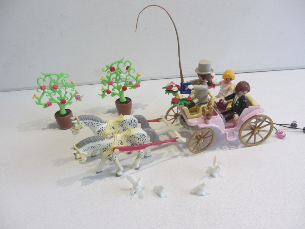 Playmobil Huwelijkskoets – 9427 bruidspaar trouwkoets, Ophalen, Gebruikt, Losse onderdelen