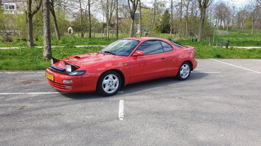Toyota Celica Gt4 2.0 Turbo LB 4WD U9 1990 Rood, Auto's, Stof, 4 cilinders, Handgeschakeld, Geïmporteerd