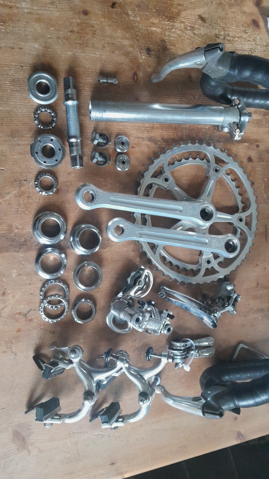 Campagnolo nuovo record groepset group groep, Fietsen en Brommers, Ophalen of Verzenden, Racefiets, Campagnolo, Aluminium