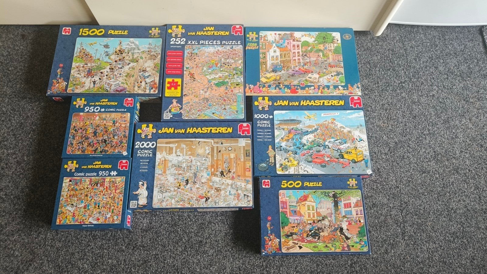 Jan van Haasteren puzzels, Ophalen, 500 t/m 1500 stukjes, Zo goed als nieuw