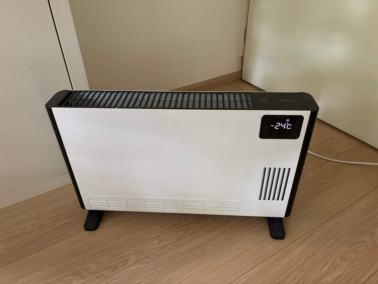 Elektrische Eurom kachel zgan met afstandsbediening, Ophalen, 30 tot 80 cm, Kachel, Zo goed als nieuw