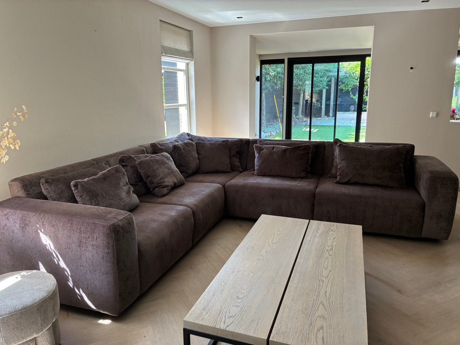 Hele mooie hoekbank van Urban Sofa model Tommy, Ophalen, Gebruikt, Stof