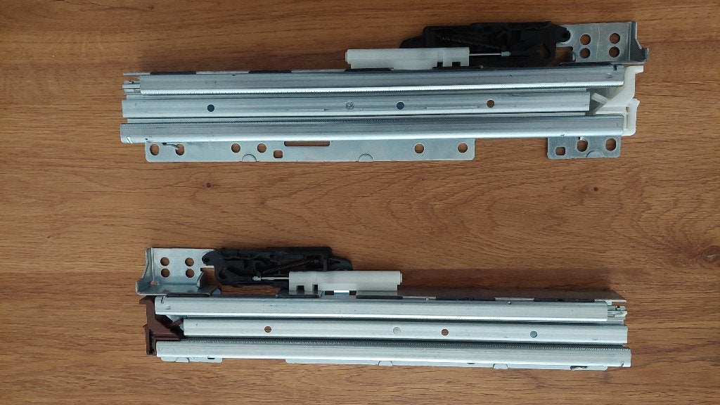 Ladegeleiders Hettich Quadro Duplex 40, Ophalen of Verzenden, Zo goed als nieuw, IJzer, Overige typen