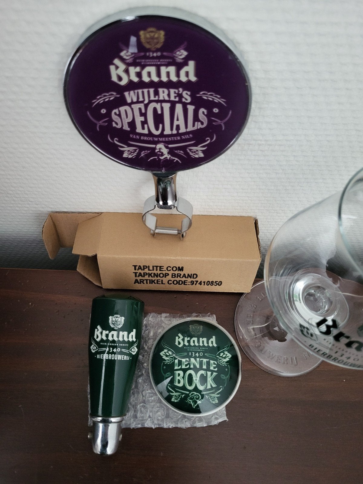 Mooie Biertap van Brand bier Nieuwe Tapruiter Enz, Ophalen of Verzenden, Gebruikt