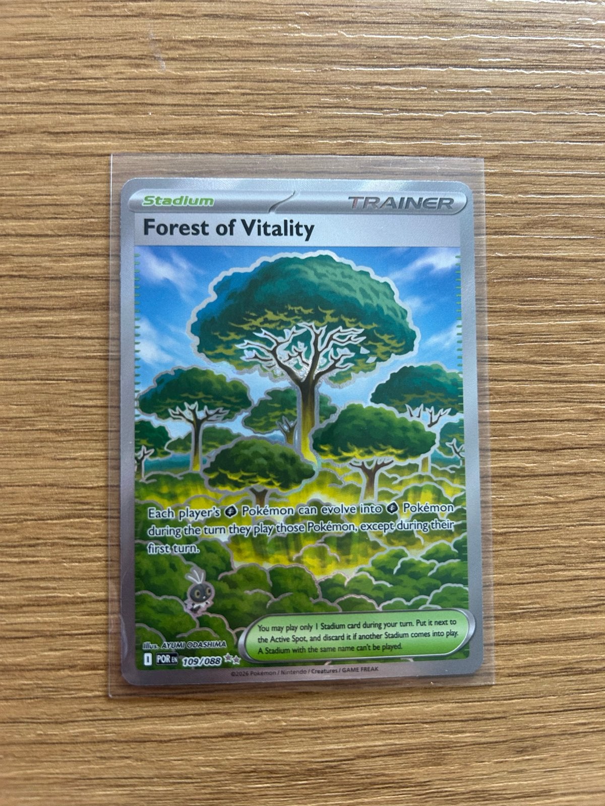 Pokémon Forest of Vitality Trainer Kaart (109/088), Ophalen of Verzenden, Zo goed als nieuw, Losse kaart