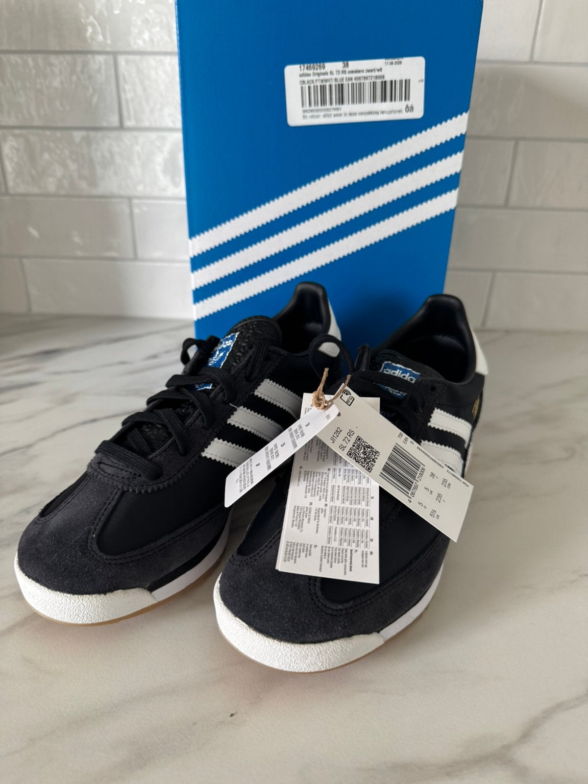 Adidas SL 72 RS – Nieuw in doos (maat 38), Kleding | Dames, Zwart, Nieuw, Ophalen of Verzenden, Sneakers of Gympen