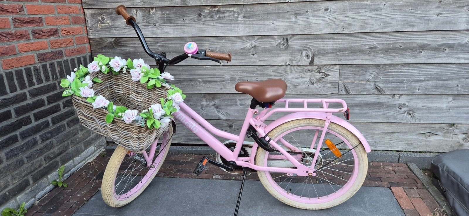 Cortego meisjesfiets 20 inch - Roze met mandje, Ophalen, Gebruikt, 20 inch of meer, Cortego