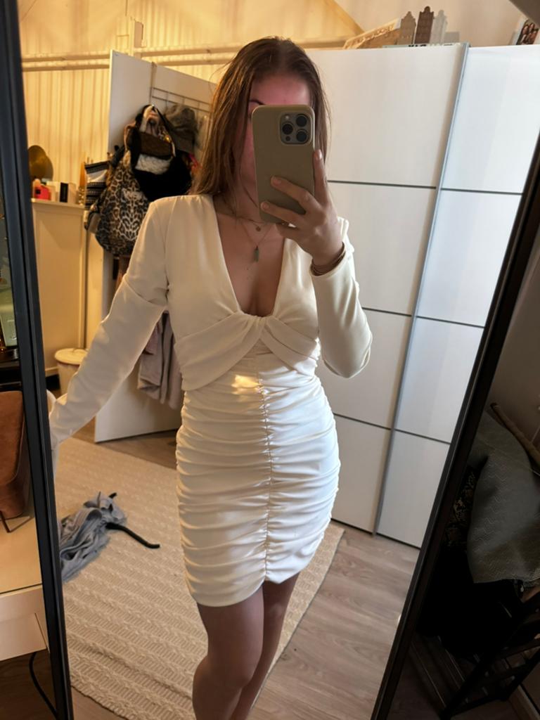Jurk zara, Kleding | Dames, Maat 38/40 (M), Beige, Nieuw, Ophalen of Verzenden