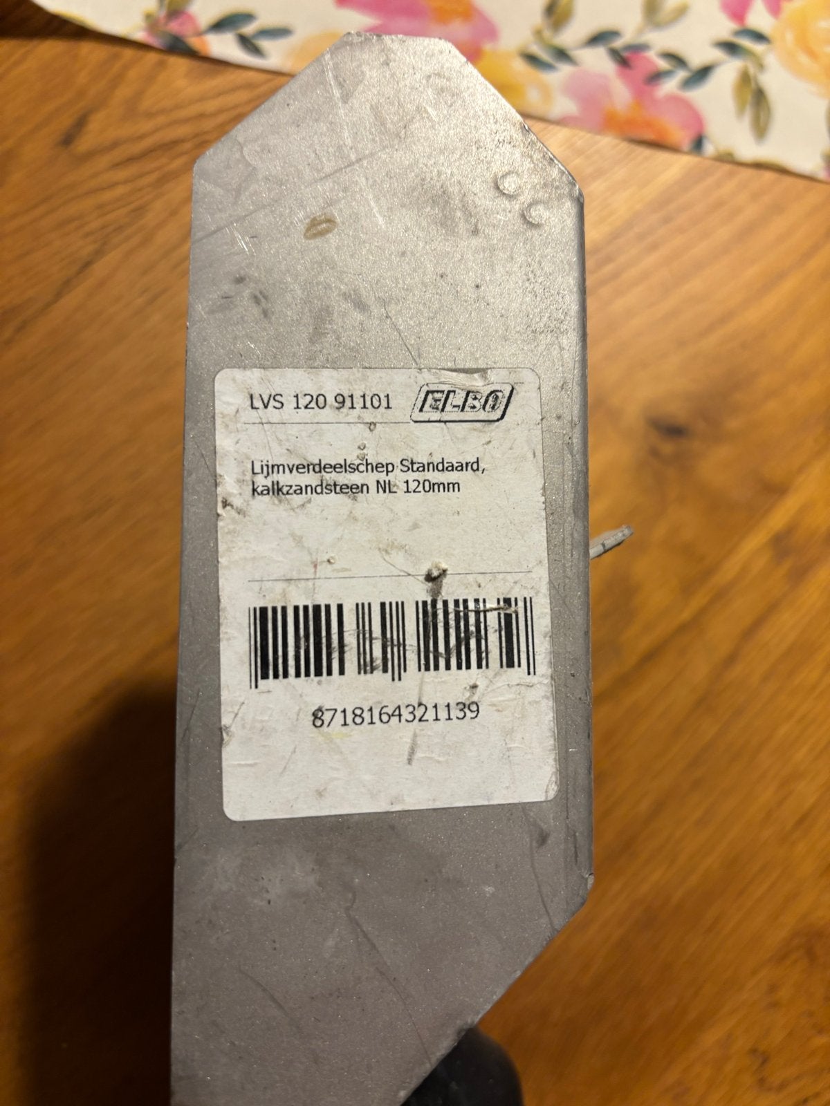 ELBO Lijmverdeelschep Standaard, kalkzandsteen NL 120mm, Ophalen of Verzenden, Gebruikt, Overige typen, Overige merken