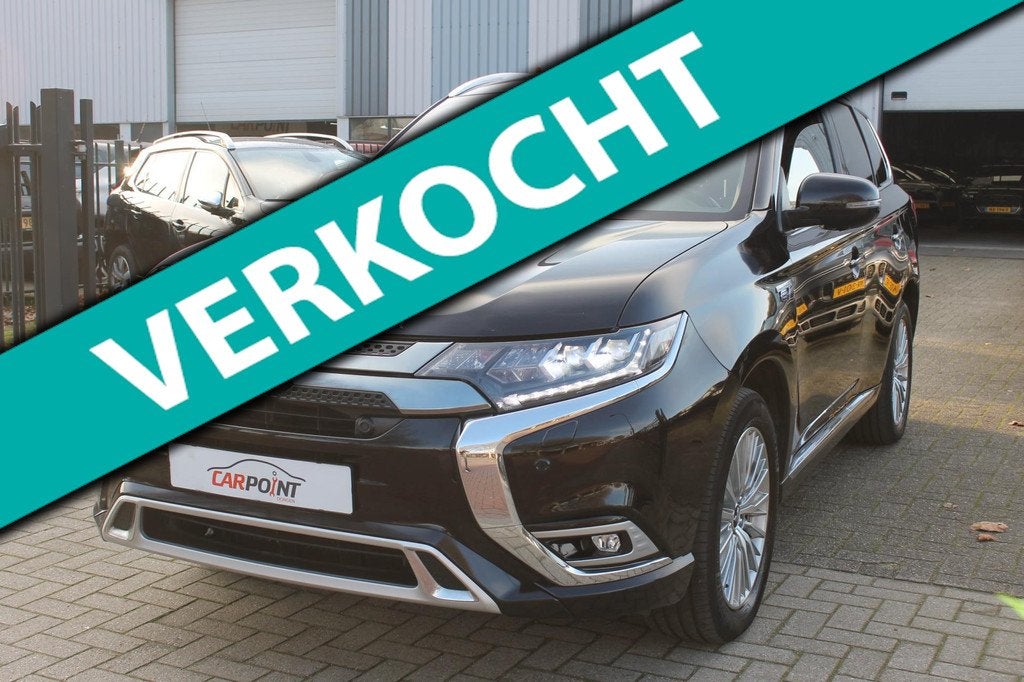 Mitsubishi Outlander 2.4 PHEV S-Edition Schuifdak 360 Leer L, Automaat, Zwart, 4 cilinders, Automatische klimaatregeling
