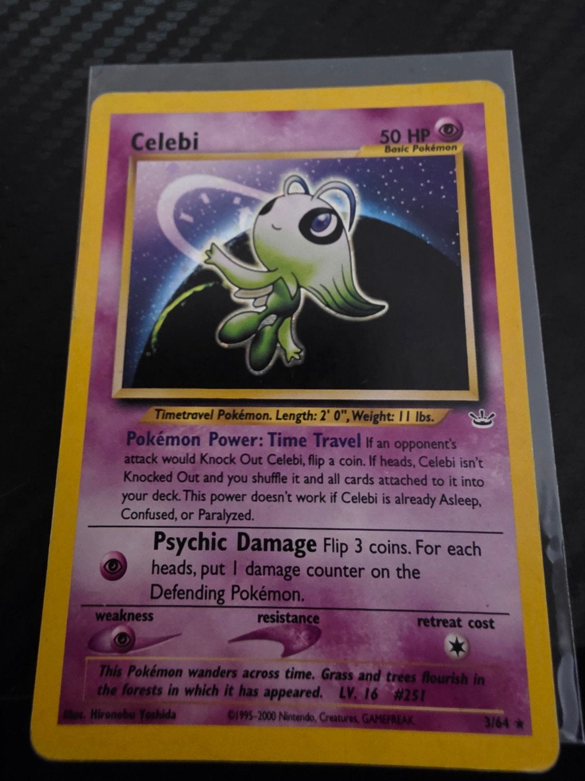 Celebi Neo Revelation Pokémon Kaart - Zeldzaam!, Ophalen of Verzenden, Zo goed als nieuw, Losse kaart