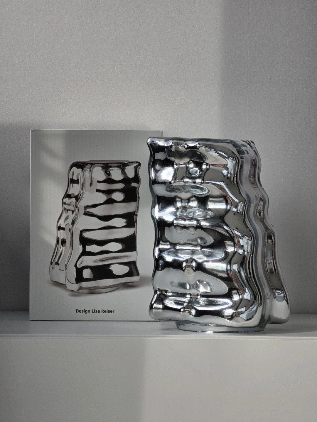 IKEA Konstrunda decoration, 506.113.43, silver, Met patroon/structuur, Ophalen of Verzenden, Zilver, Glas