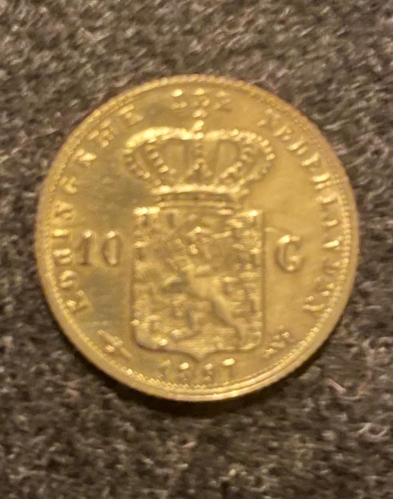Gouden 10 Gulden Munt Koningin Wilhelmina 1897, Koningin Wilhelmina, Losse munt, 10 gulden, Goud