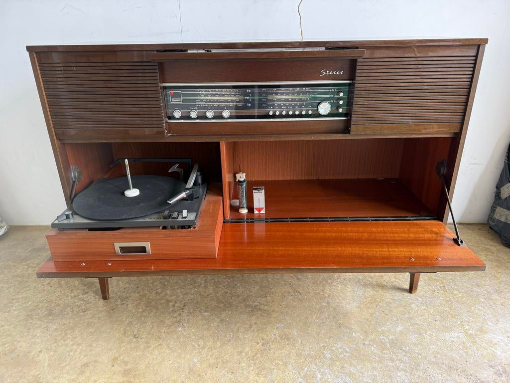 Vintage Philips Radiophone meubel met Platenspeler en Radio, Ophalen, Gebruikt, Platenspeler, Philips