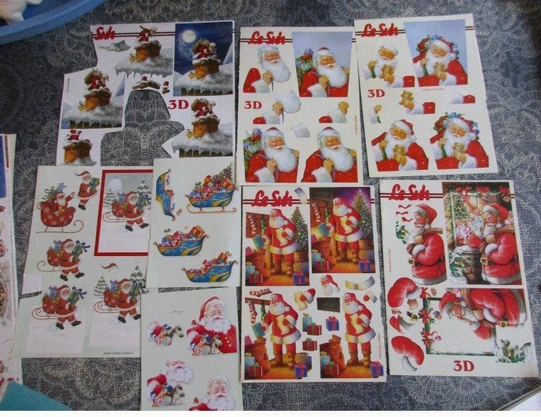 veel knipvellen Kerst ( ook Le Suh ), Ophalen of Verzenden