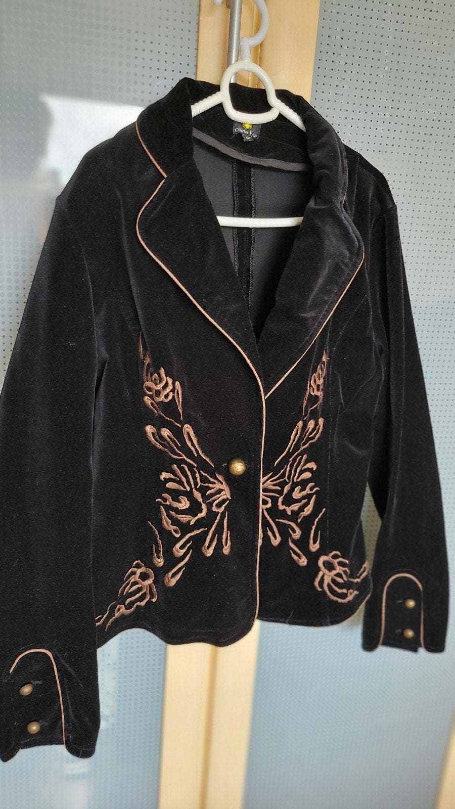 Velours Pak - Blazer Maat 40, Broek Maat 38, Kleding | Dames, Maat 38/40 (M), Kostuum of Pak, Zwart, Ophalen of Verzenden