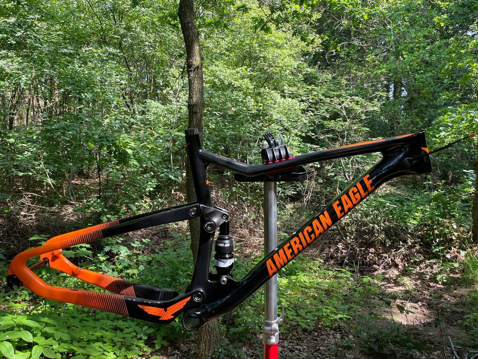 American Eagle Flow fully carbon frame ex world cup, Overige merken, Gebruikt, Ophalen of Verzenden, Schijfrem