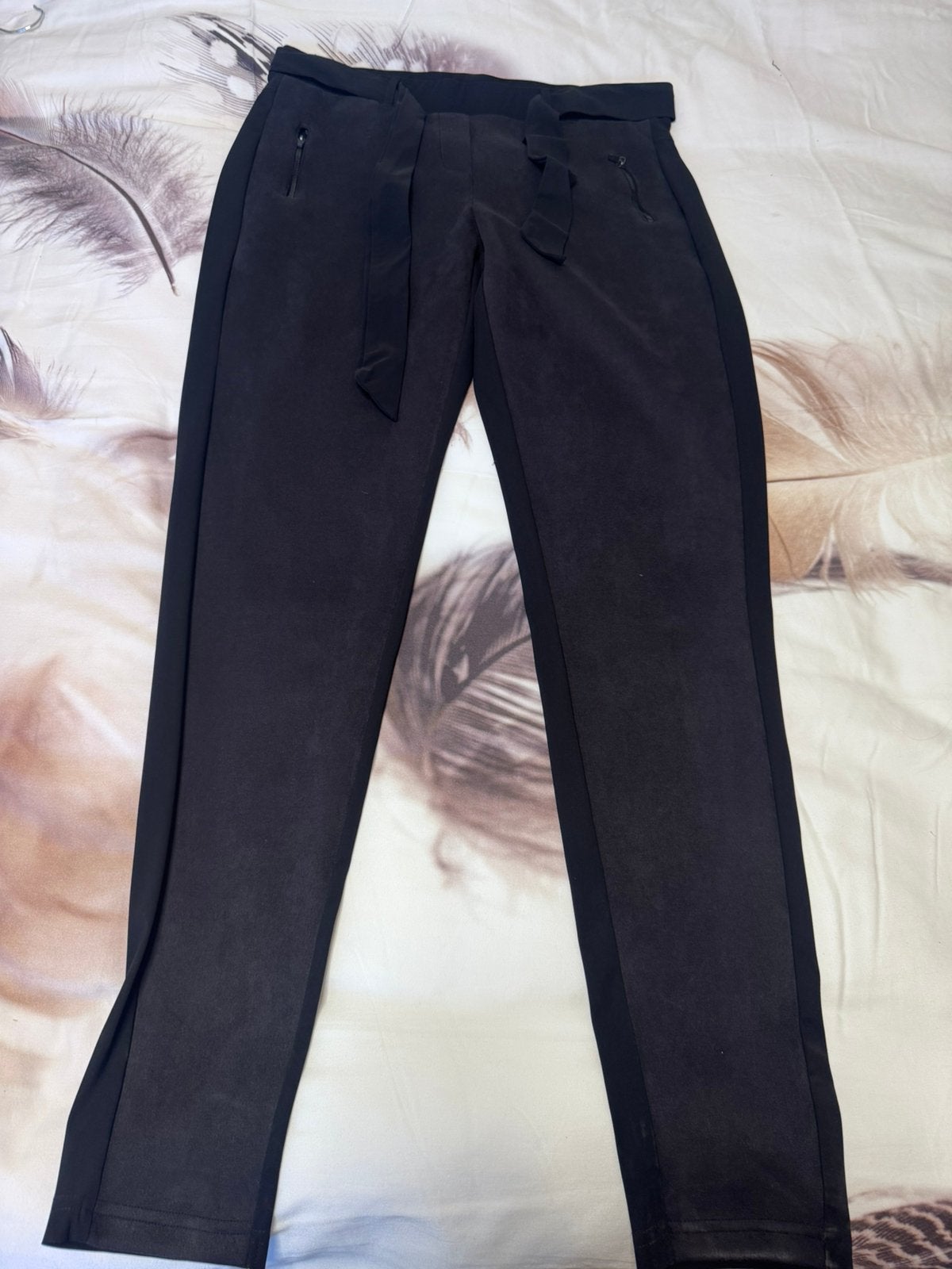 Studio Anneloes zwarte half suède Margot broek maat XL, Studio Anneloes, Verzenden, Zwart, Maat 46/48 (XL) of groter