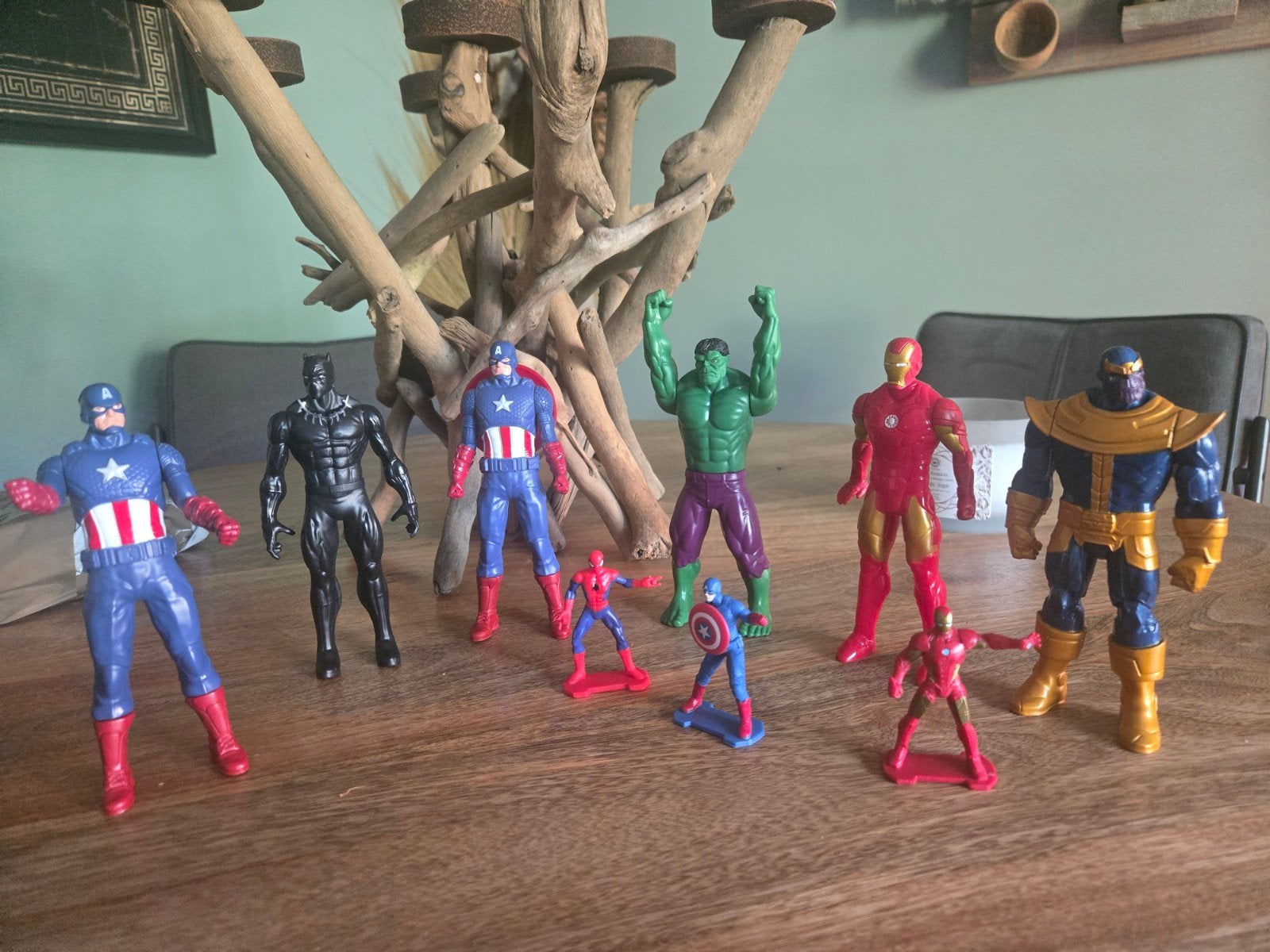 Hasbro Marvel Avengers Figuren Set - Groot en Klein, Kinderen en Baby's, Speelgoed | Actiefiguren, Ophalen of Verzenden, Gebruikt
