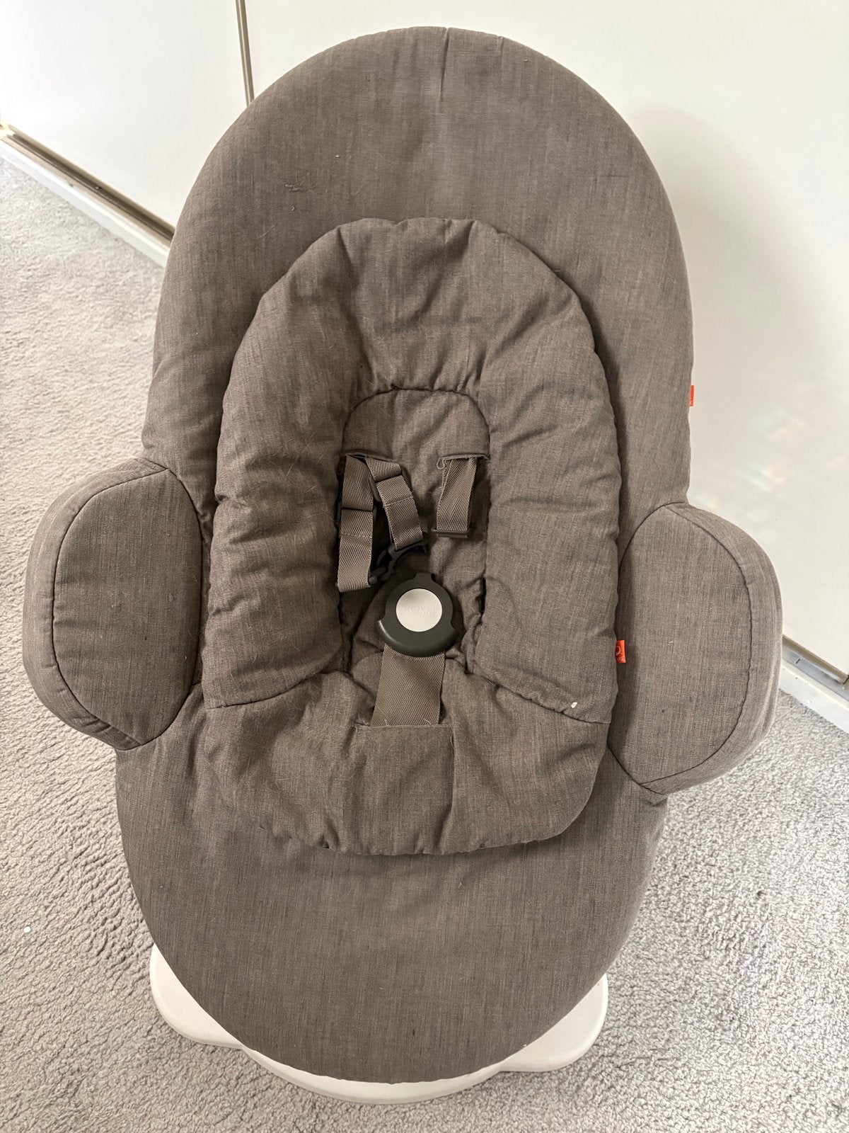 Stokke Steps Wipstoel - Grijs met gordel, Kinderen en Baby's, Wipstoeltjes, Wipstoel, Ophalen, Overige merken, Met gordel(s) of riempje(s)