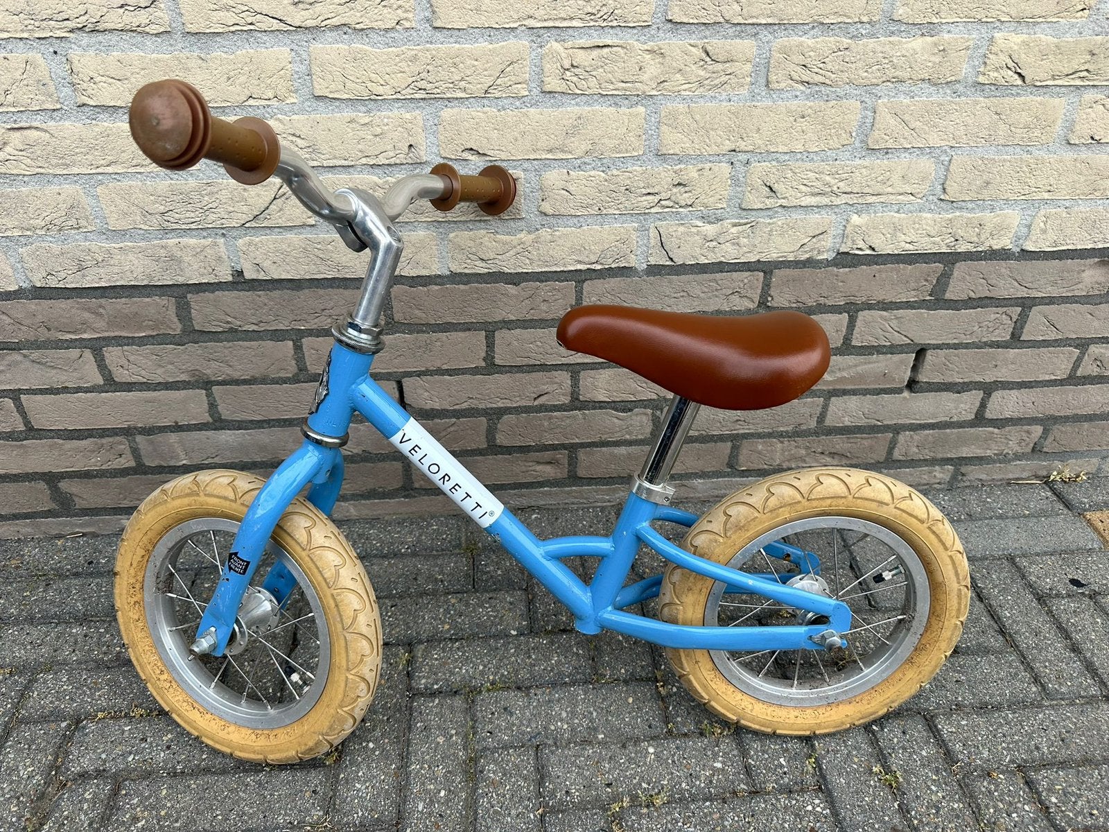 Veloretti mini loopfiets blauw, Ophalen, Gebruikt, Minder dan 16 inch