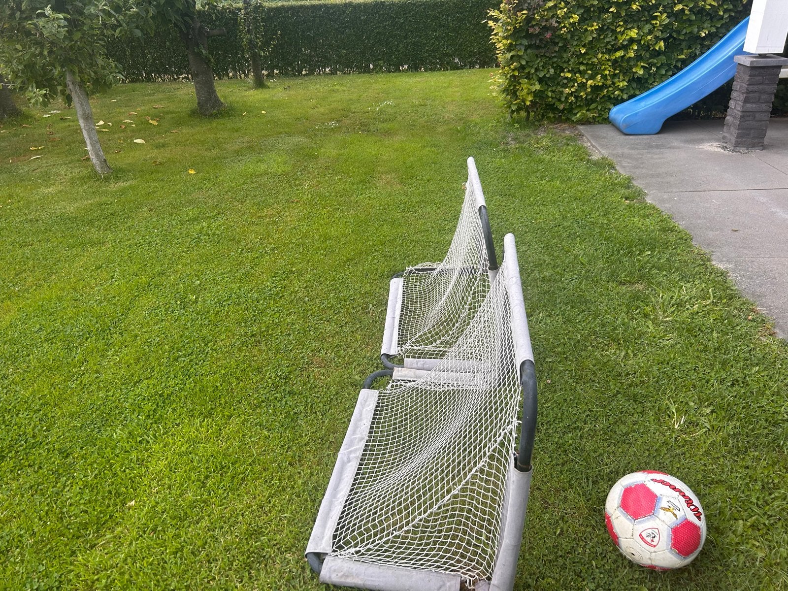Voetbaldoeltje 90x60cm - Stalen rand demonteerbaar, Ophalen, Gebruikt
