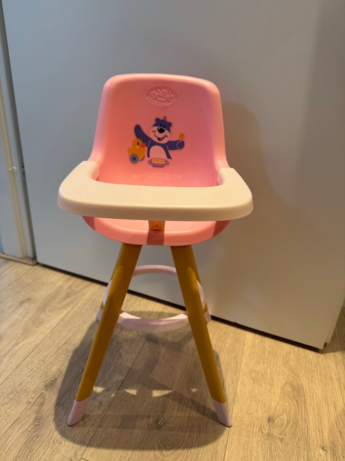 Baby Born poppenstoel roze met beer, Ophalen of Verzenden, Gebruikt, Overige typen